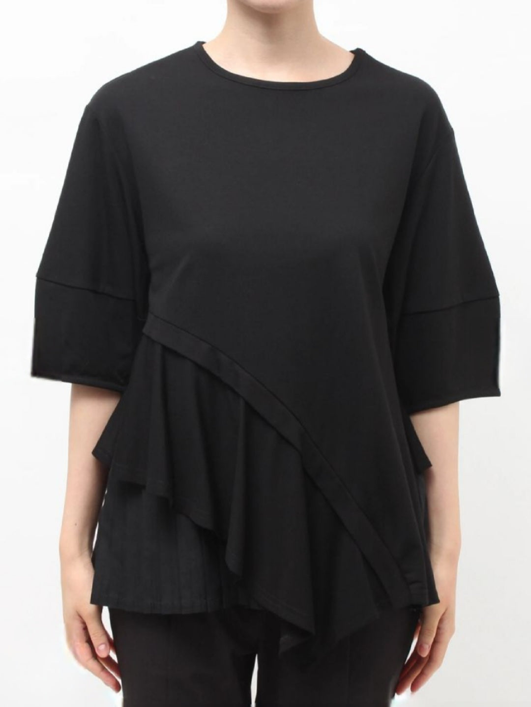 ELENDEEK サイドフレアドッキングカットソー