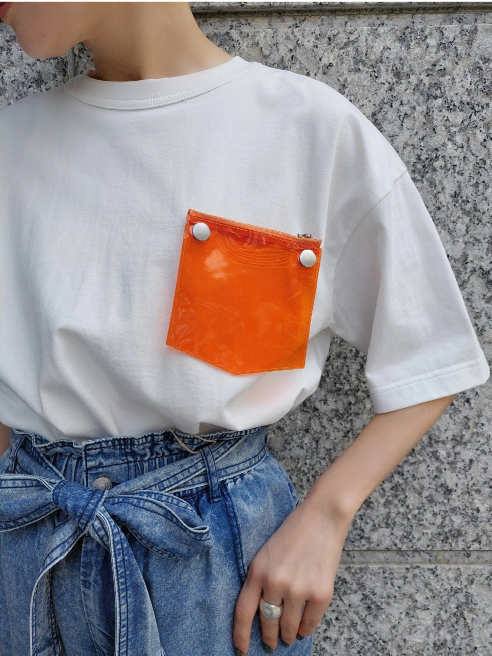 MEGMIURA　カラフルポケットルーズTシャツ