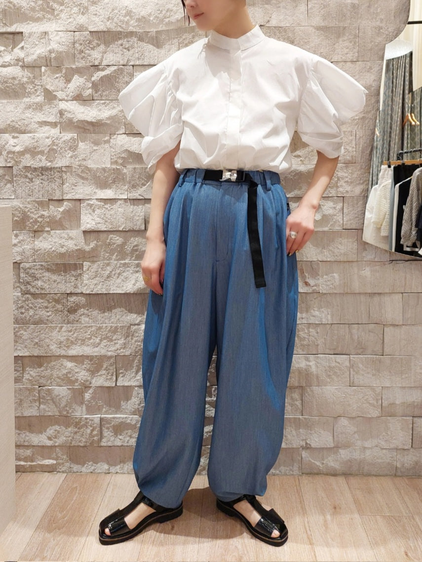 1% タックカーブパンツ　