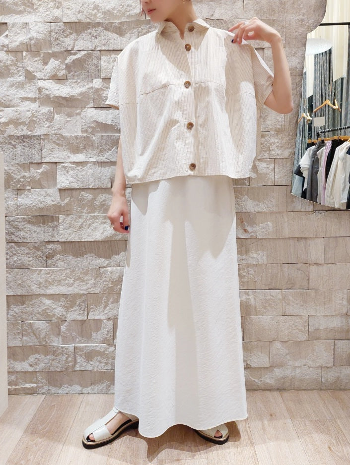 STELLA CIFFON タイプライターワッシャーナロースカート
