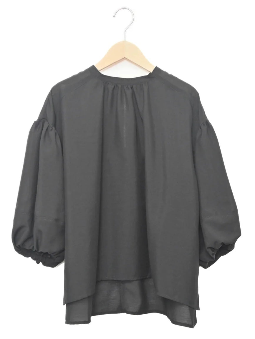 trois ヴィンテージスパンボイルバルーンスリーブブラウス