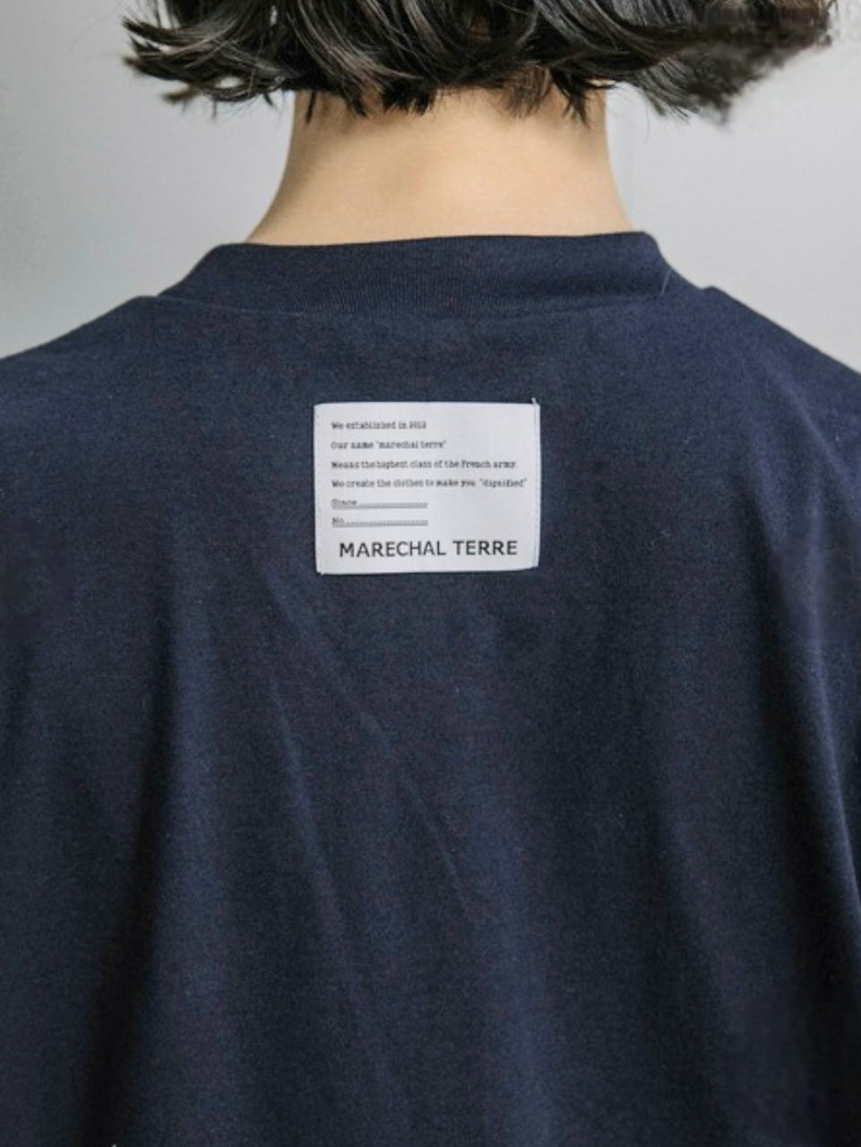 MARECHAL TERRE　フリル×シアー切替スリーブラッフルカットソー