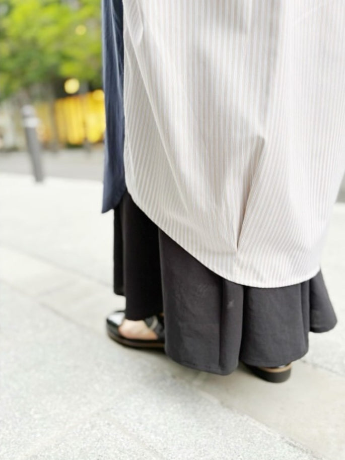 TULUMB 前後切替えシャツワンピース