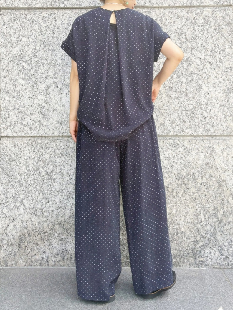 MICA＆DEAL　ドットイージーワイドパンツ