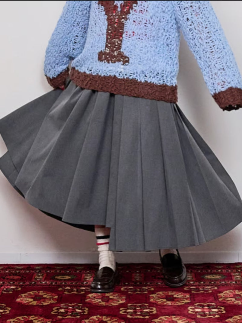 【予約販売】THOMAS MAGPIE　アジャストプリーツスカート