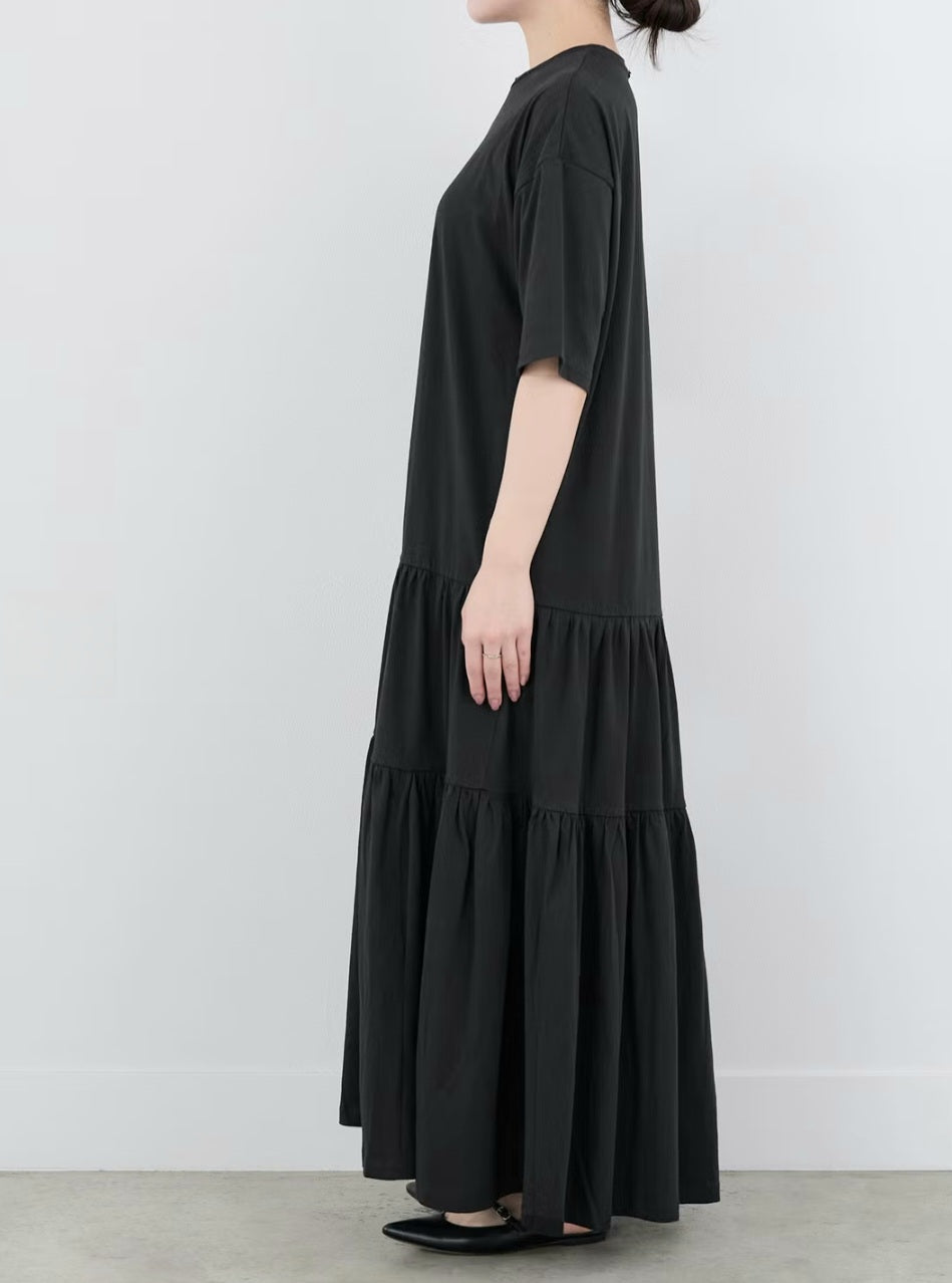 【SALE】MICA＆DEAL ティアードカットソーワンピース
