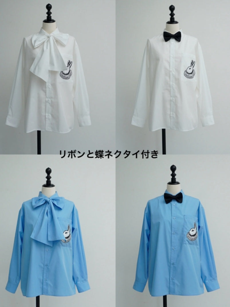 【予約販売】THOMAS MAGPIE コットンポリオーバーサイズシャツ