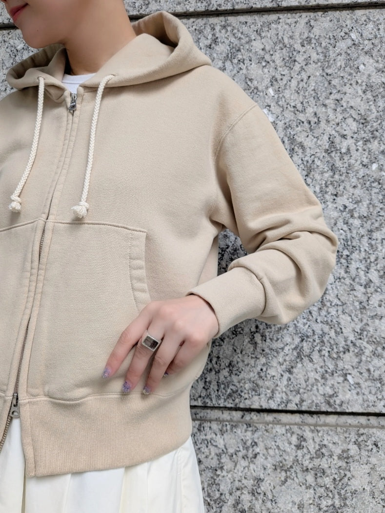 LE MELANGE　コットン裏毛カラフルフーディ―