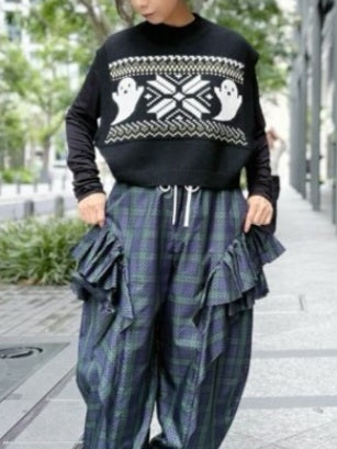 TULUMB ジャガードショートニット