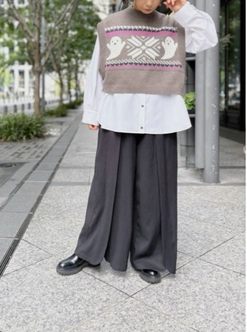 TULUMB ジャガードショートニット