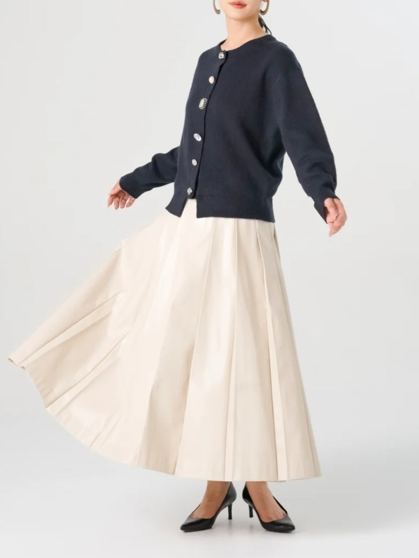 TORRAZZO DONNA フロントビジューふわもちカーディガン
