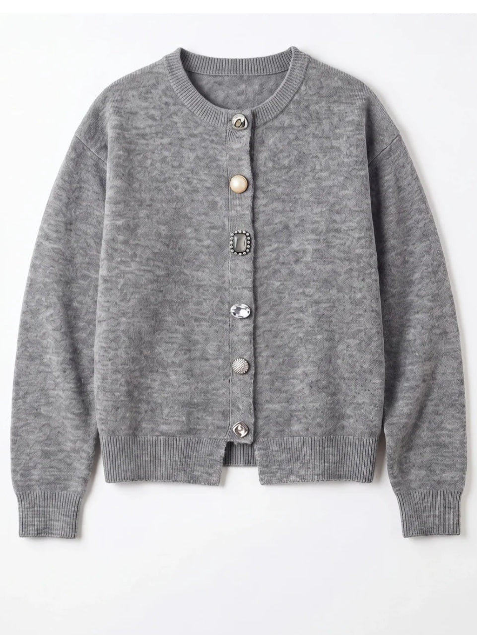 TORRAZZO DONNA フロントビジューふわもちカーディガン
